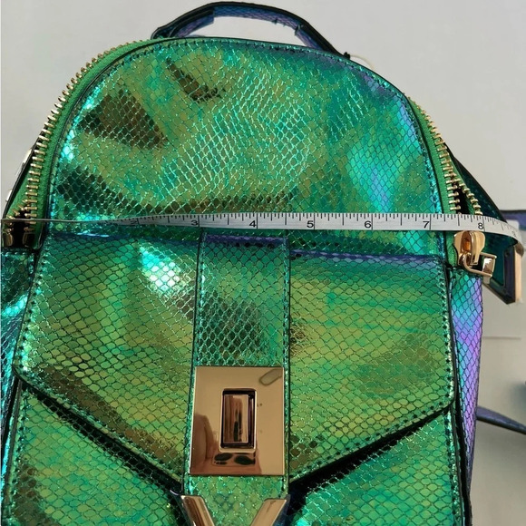 Ice Play By Iceberg Iridescent Blue And Green Mini Backpack New With Tags - Picture 8 of 12